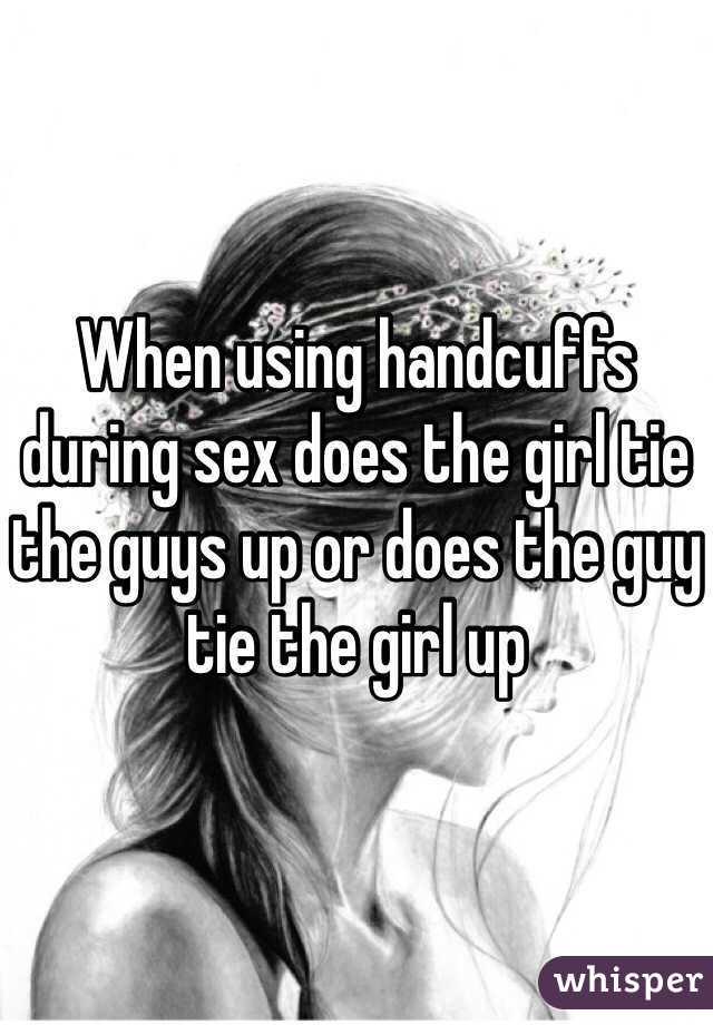 Handcuffs during sex