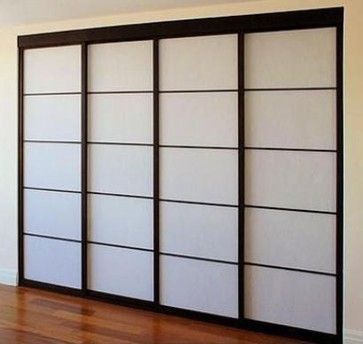 Asian style sliding closet doors