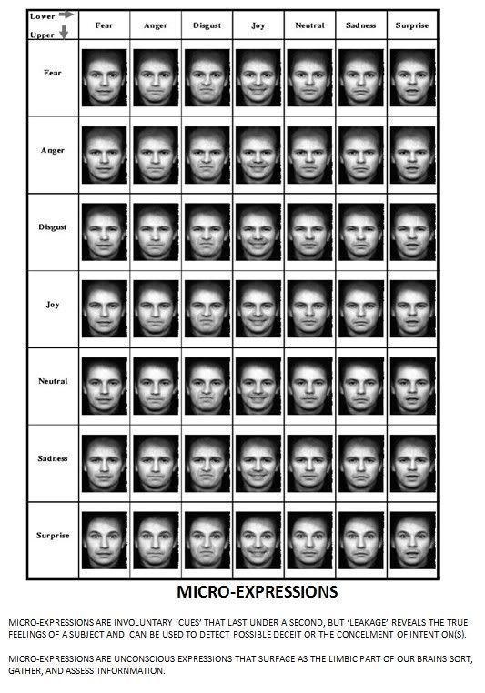 Sociology + reading body language and facial expressions