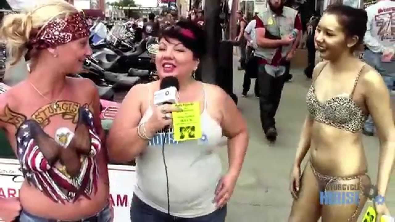 Wife runs naked at biker rally