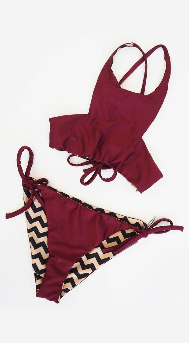 Cabernet string bikini