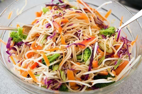 Olympus reccomend Asian noodle slaw