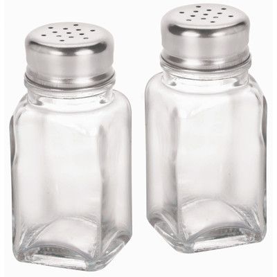 Glass salt shakers hole in bottom