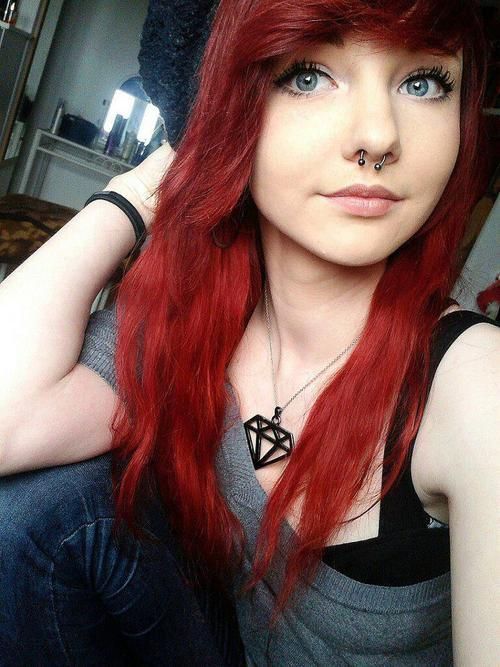 Redhead emo girl