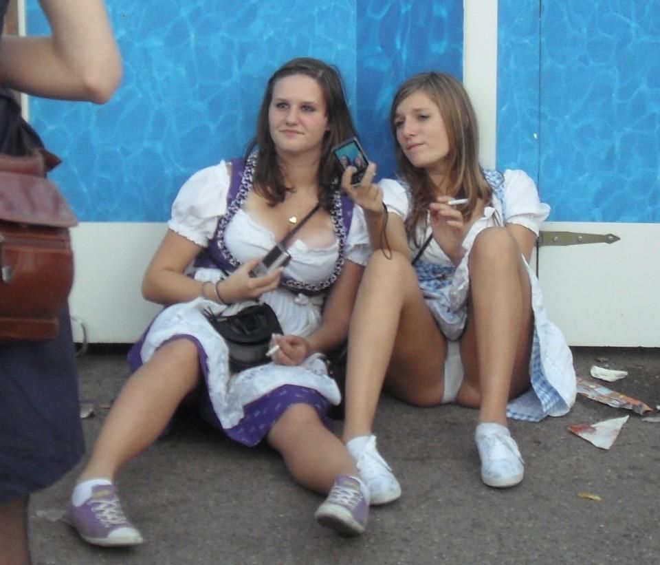 best of And upskirt Octoberfest