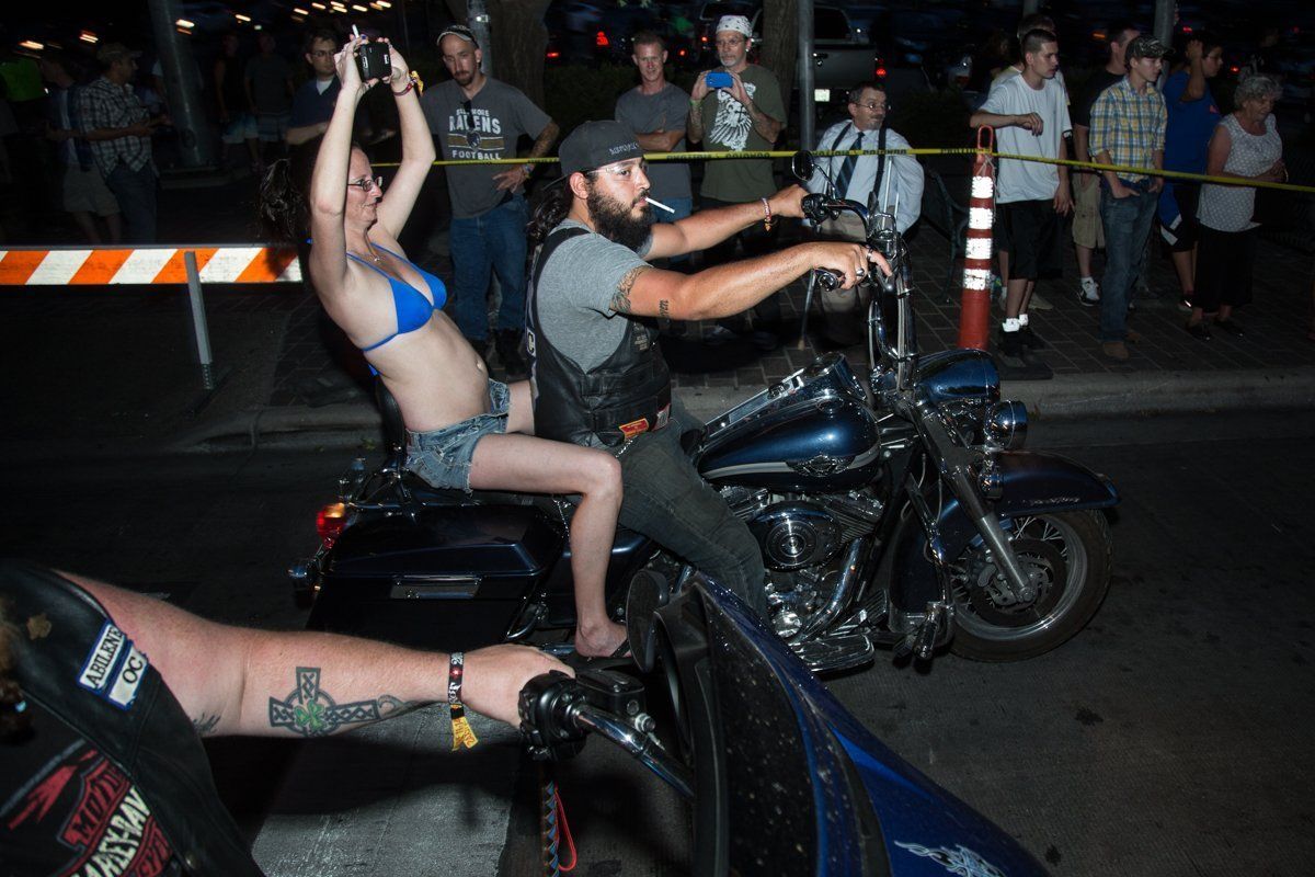 Cadillac reccomend Wife runs naked at biker rally