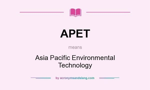 Asian pacific environmental technology