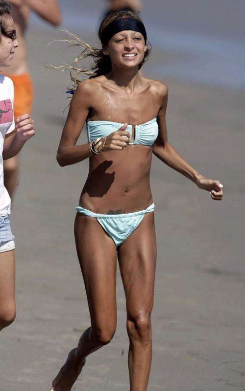 Bikini girl in skinny