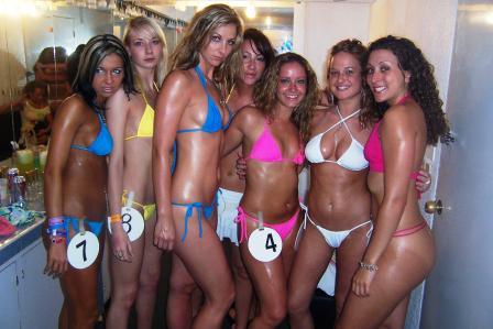 Bikini girls on spring break