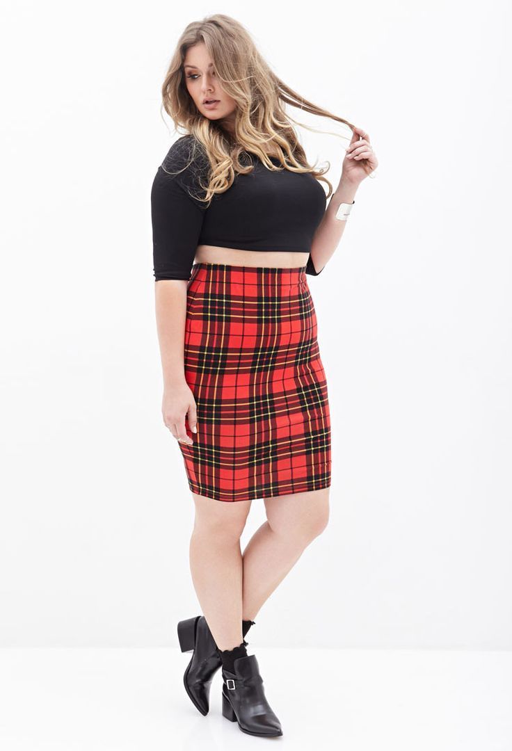 best of Skirt in Busty women plaid