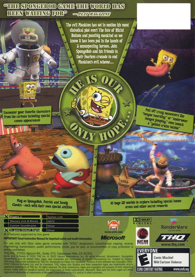 Cyclone reccomend Ps2 spongebob battle for bikini