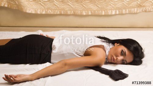 Fetish unconscious woman