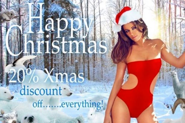 Froggy reccomend Bikini xmas card