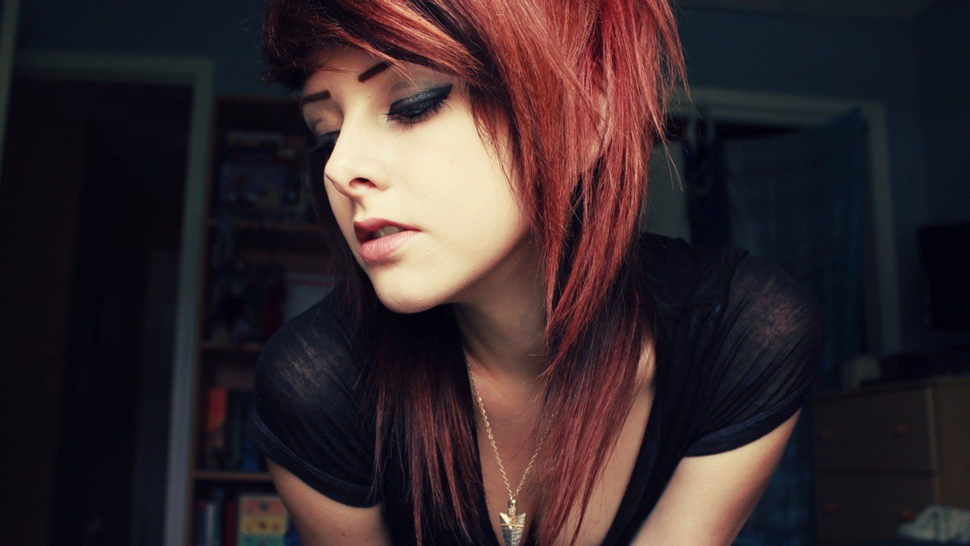 Redhead emo girl