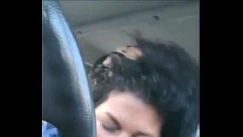 Latina rides car